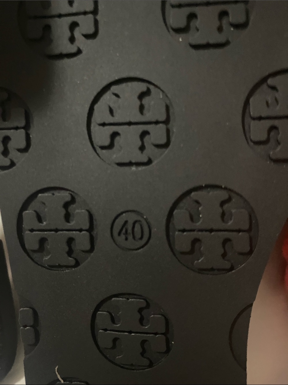 Tory Burch Black Crystal Logo Slide Sandals - Picture 4 of 4